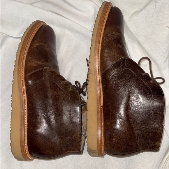 Rhodes Tyler Chukka Boots | Brown Leather Ankle Boots | Size 10 - Picture 10 of 13